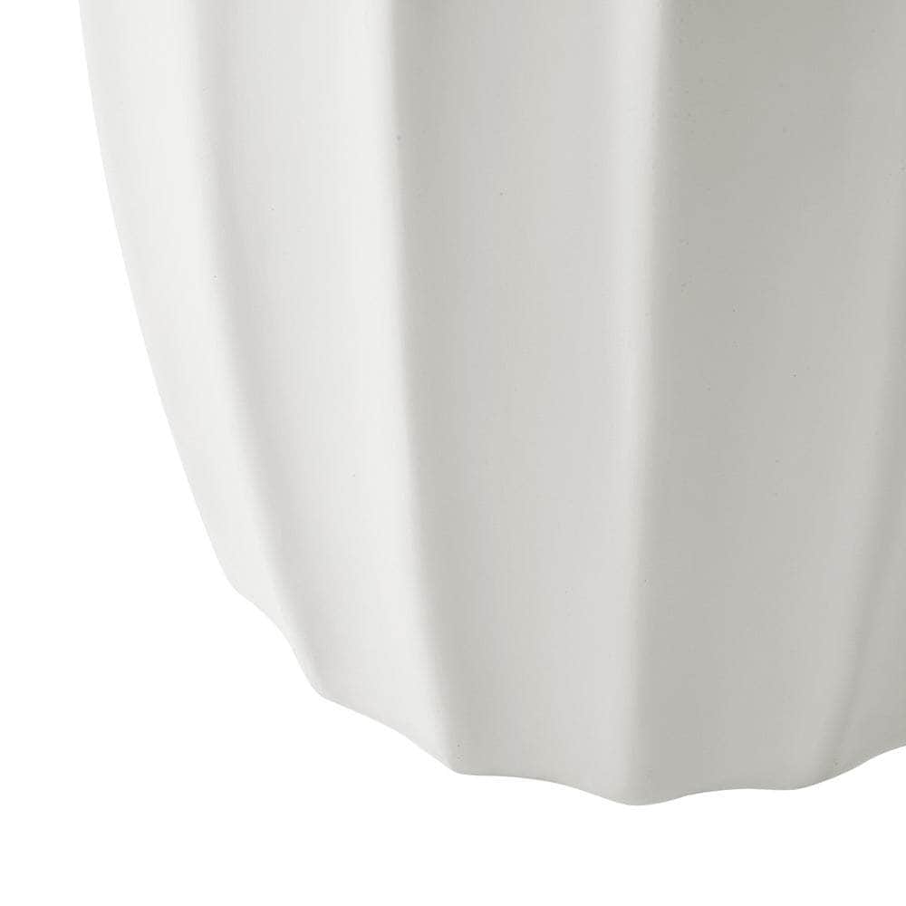 Side Table Terrazzo Concrete White/Natural/Black