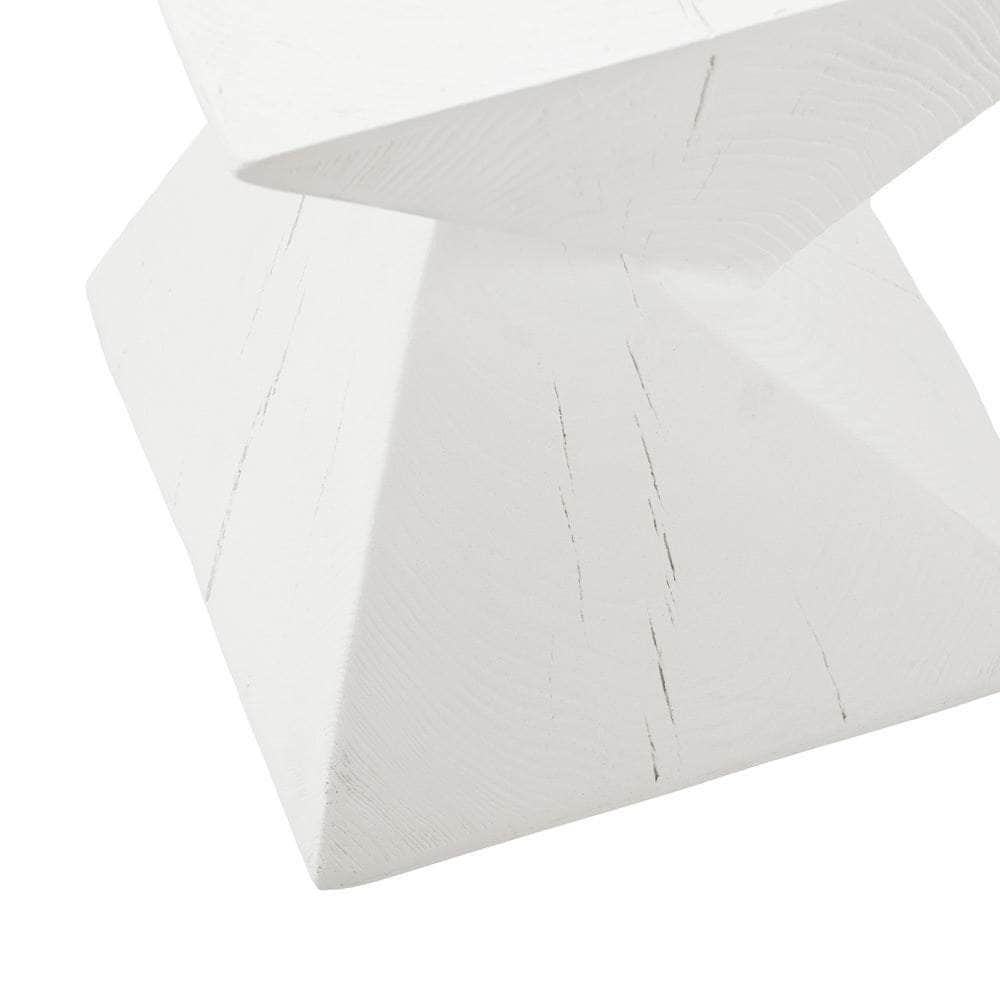 Side Table Terrazzo Concrete White/Natural/Black