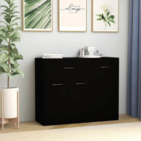 Sideboard Black, Chipboard
