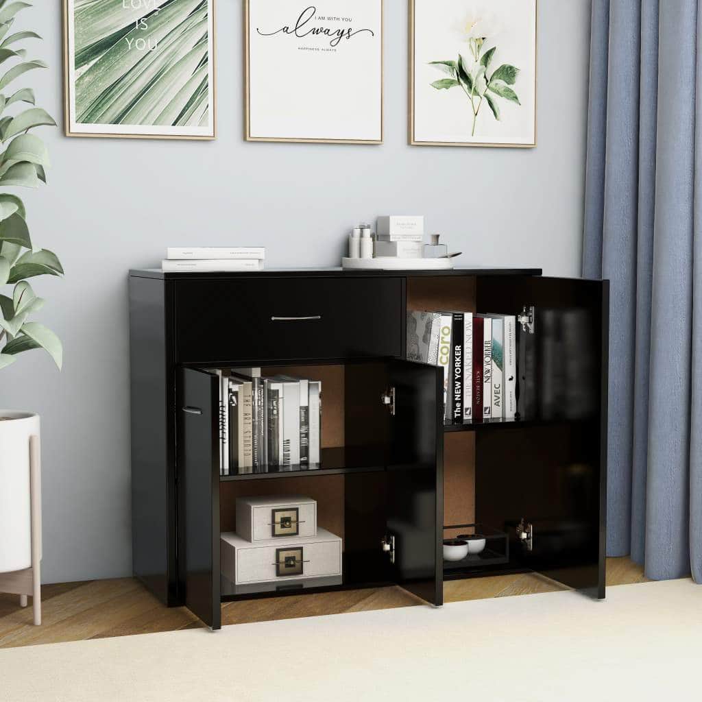 Sideboard Black, Chipboard
