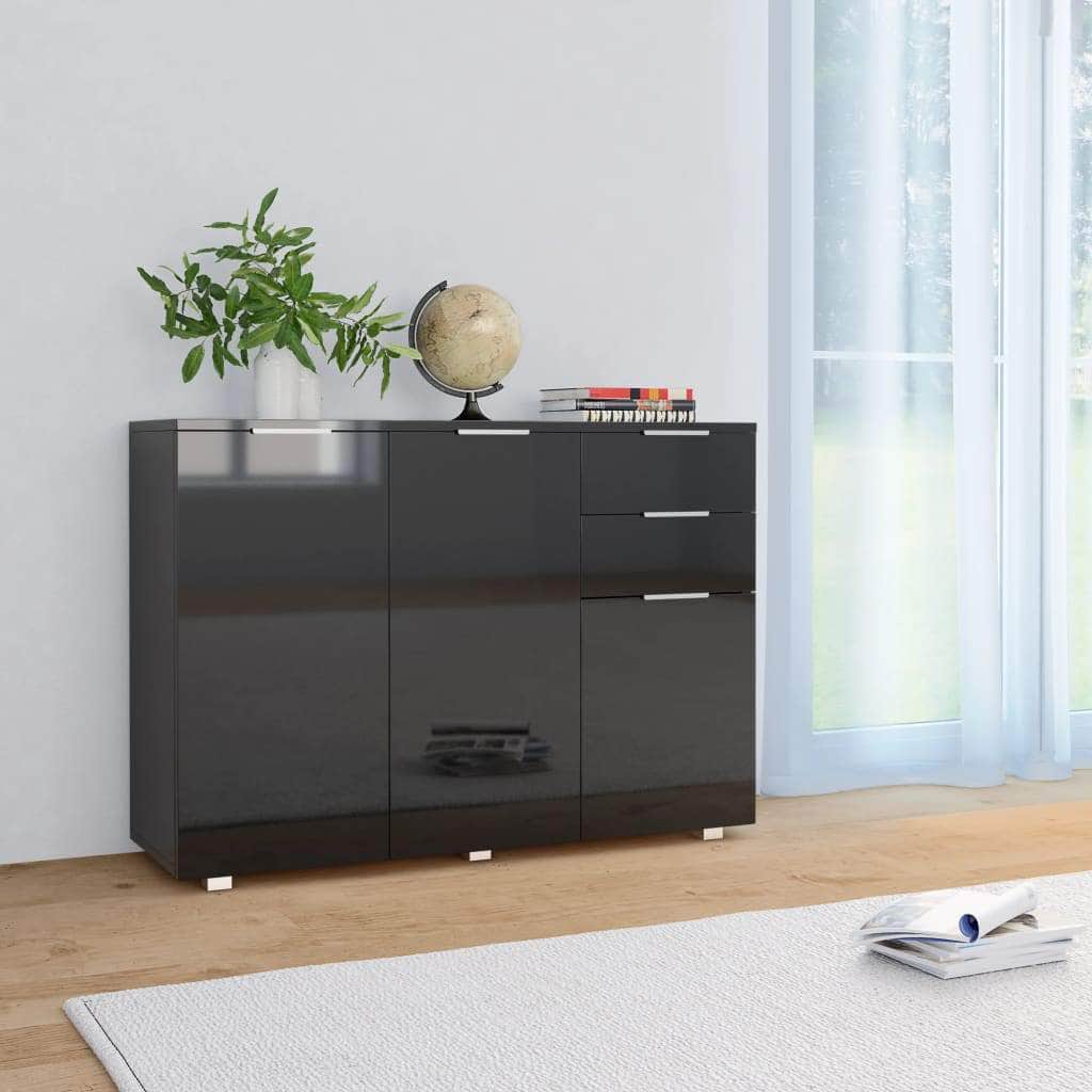 Sideboard High Gloss Black - Simple deals