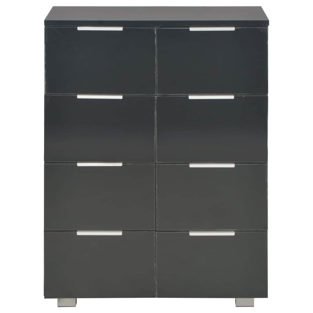 Sideboard High Gloss Chipboard Black - Simple deals