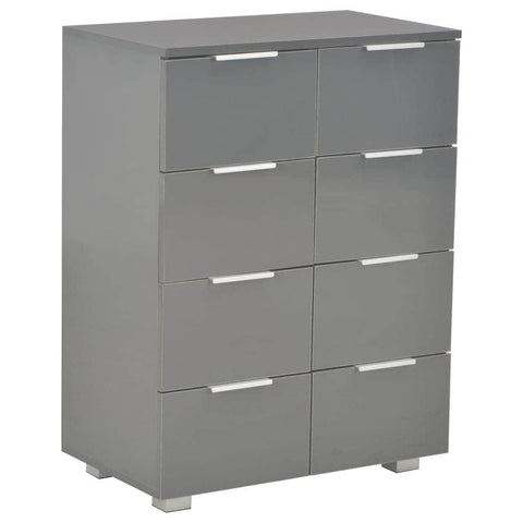 Sideboard High Gloss Chipboard Grey