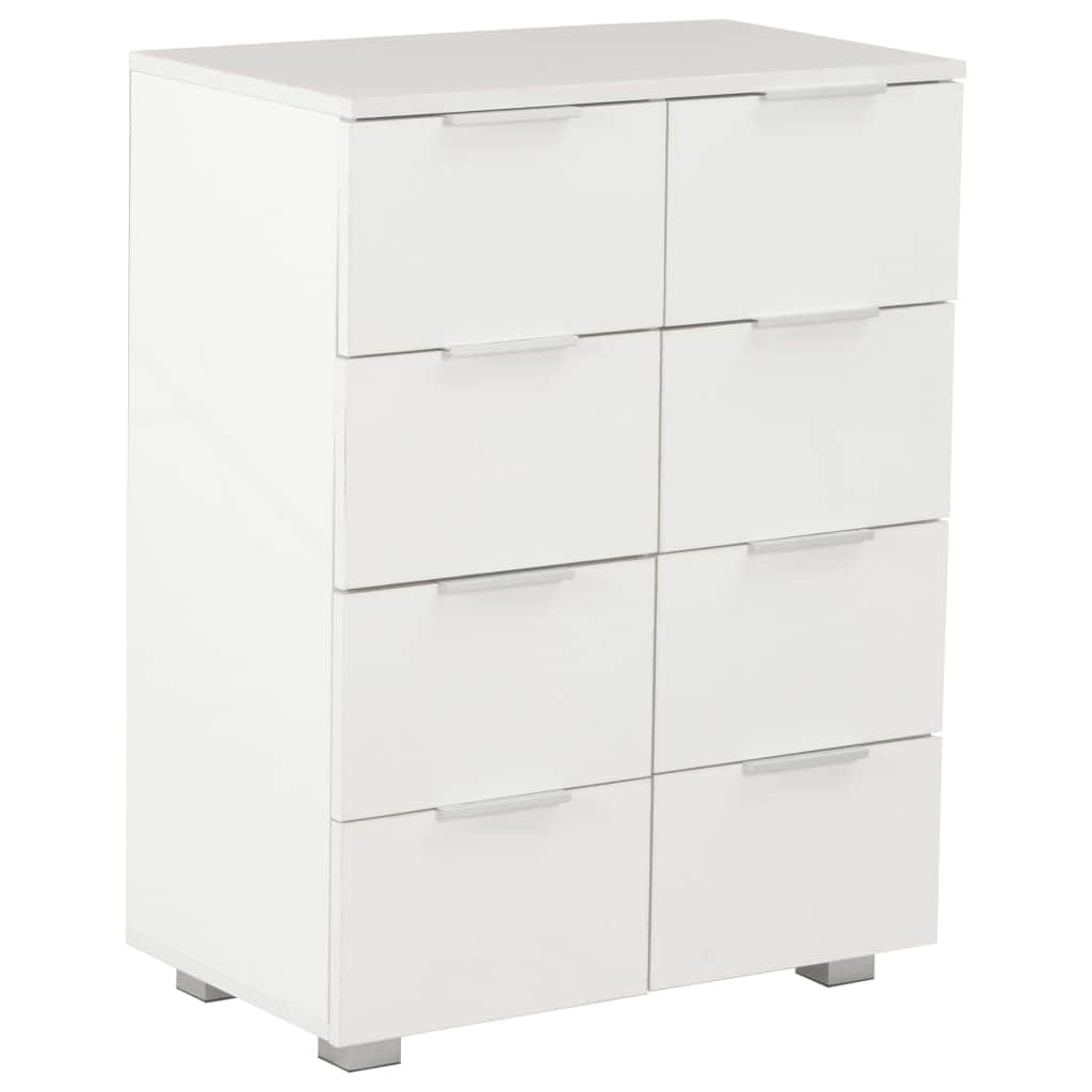 Sideboard High Gloss Chipboard White - Simple deals