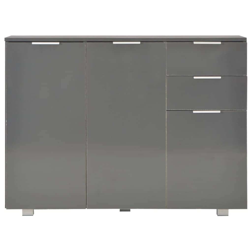 Sideboard High Gloss Grey - Simple deals