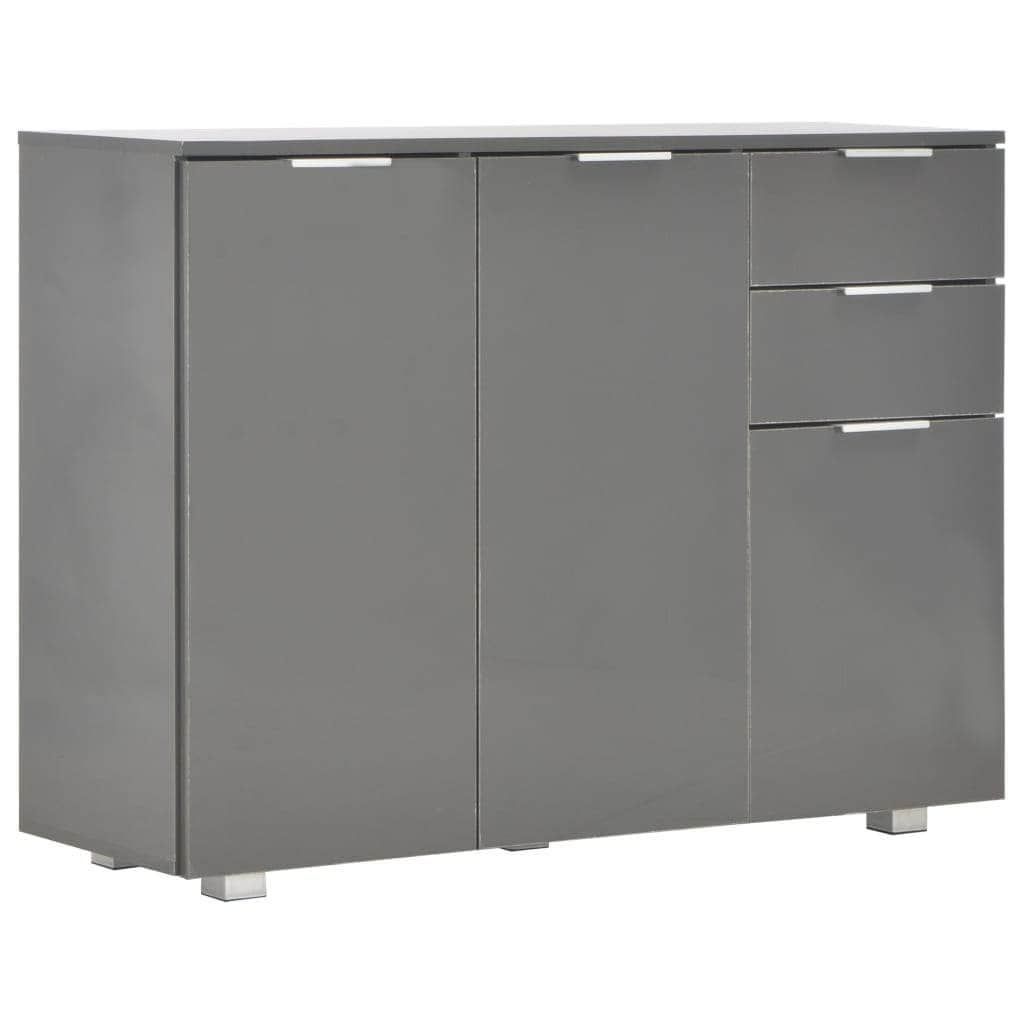 Sideboard High Gloss Grey - Simple deals