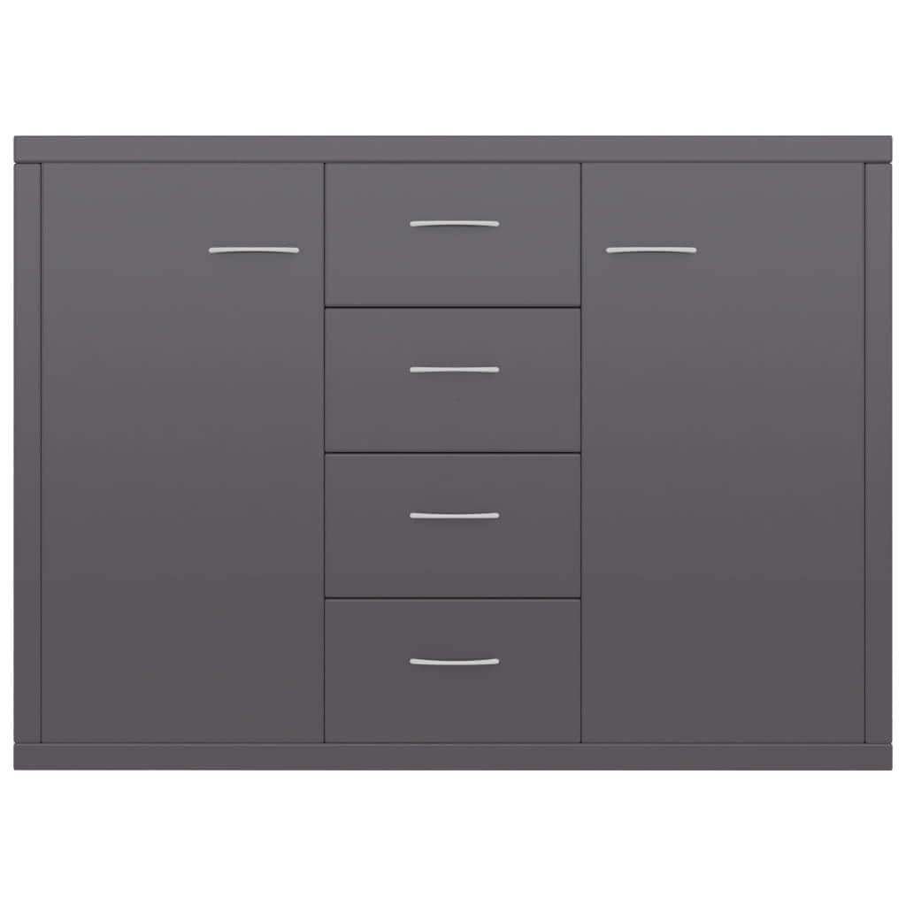 Sideboard High Gloss Grey -Chipboard
