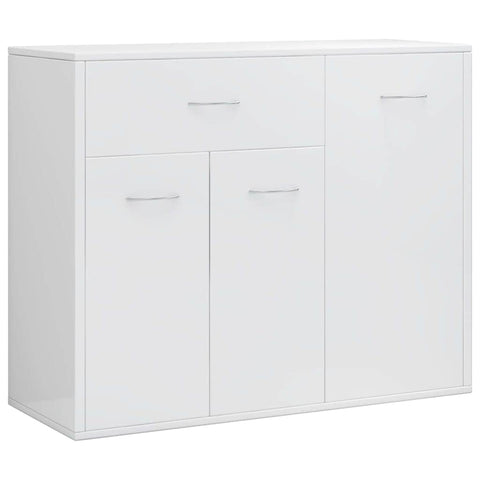 Sideboard High Gloss White, Chipboard