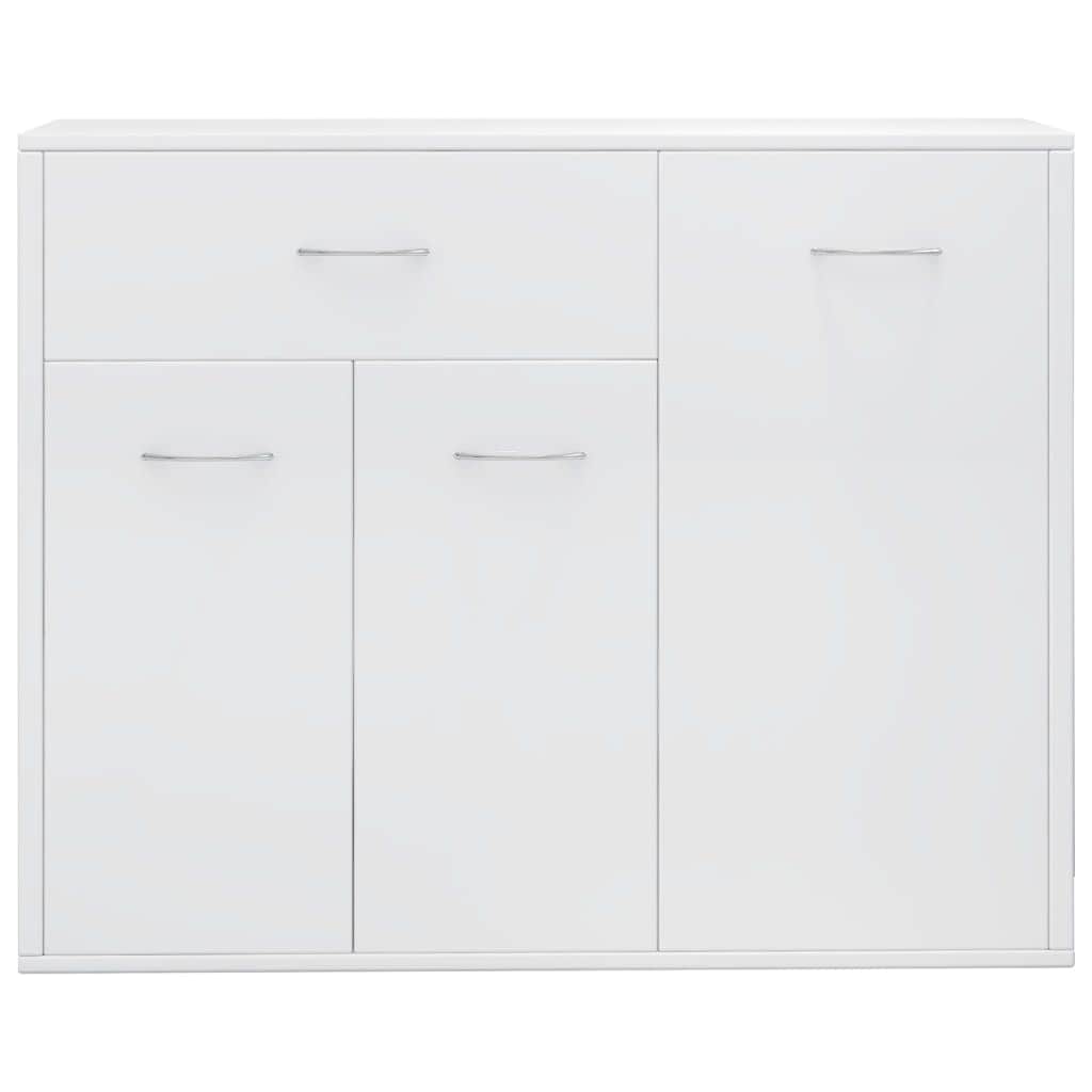 Sideboard High Gloss White, Chipboard