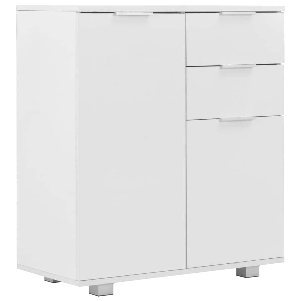 Sideboard High Gloss White Chipboard - Simple deals