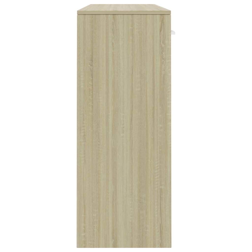Sideboard White and Sonoma Oak,  Chipboard