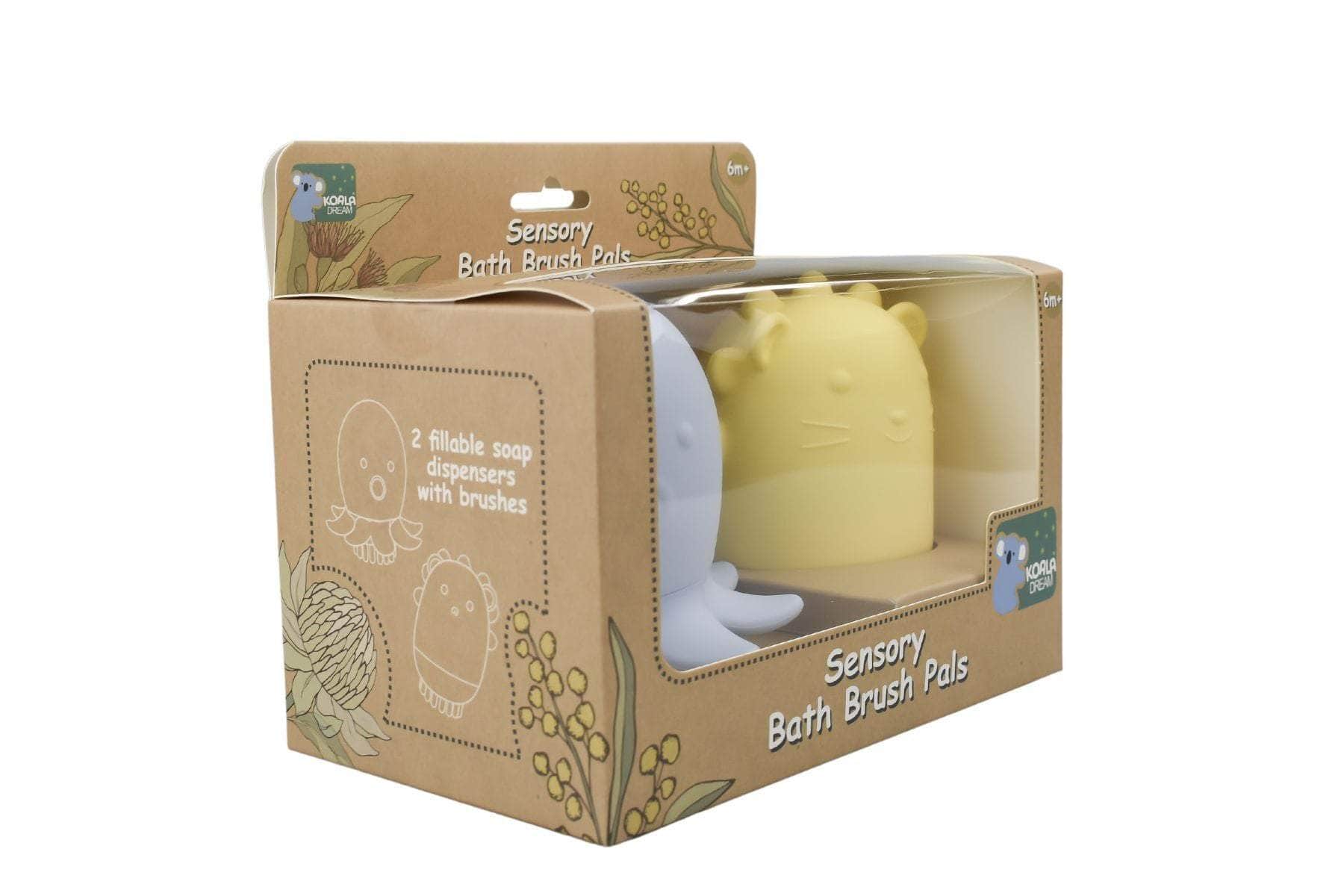 Silicone animal bath shower brush 2pcs set