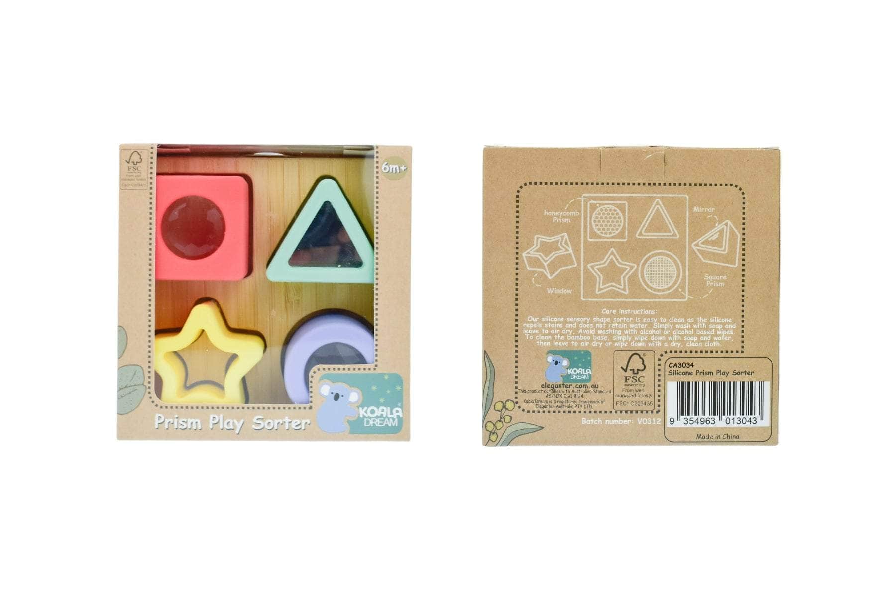 Silicone prism shape sorter