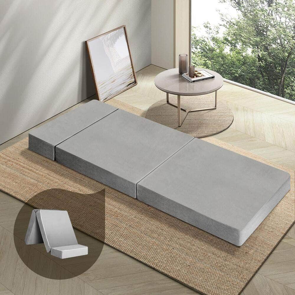 Simple Deals Foldable Foam Mattress Single Sofa Bed Portable Camping Cushion Floor Bed