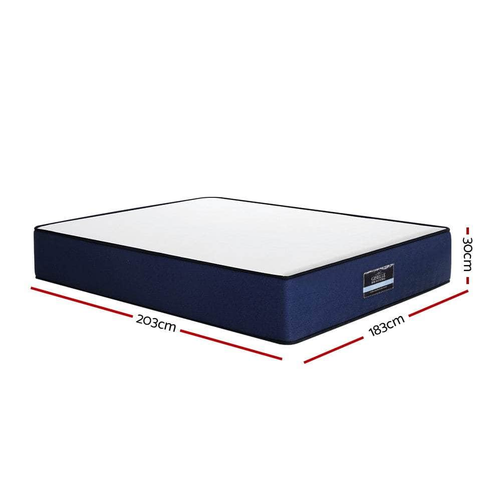 Simple Deals King Mattress Pocket Spring 7-Zone Latex Foam Layer Bed Mattresses