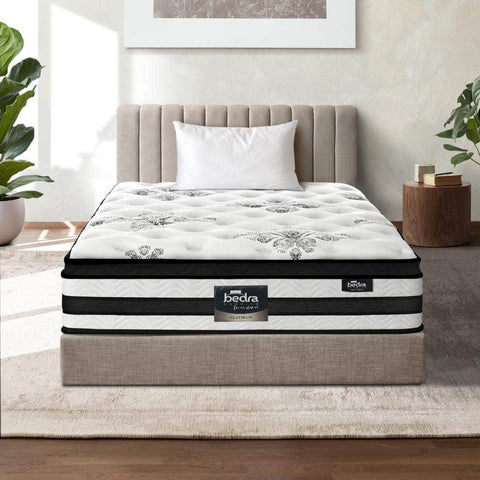 Simple Deals King Single Mattress Cool Gel Bed Medium Firm Mattress with Pocket Spring 34cm Thickness