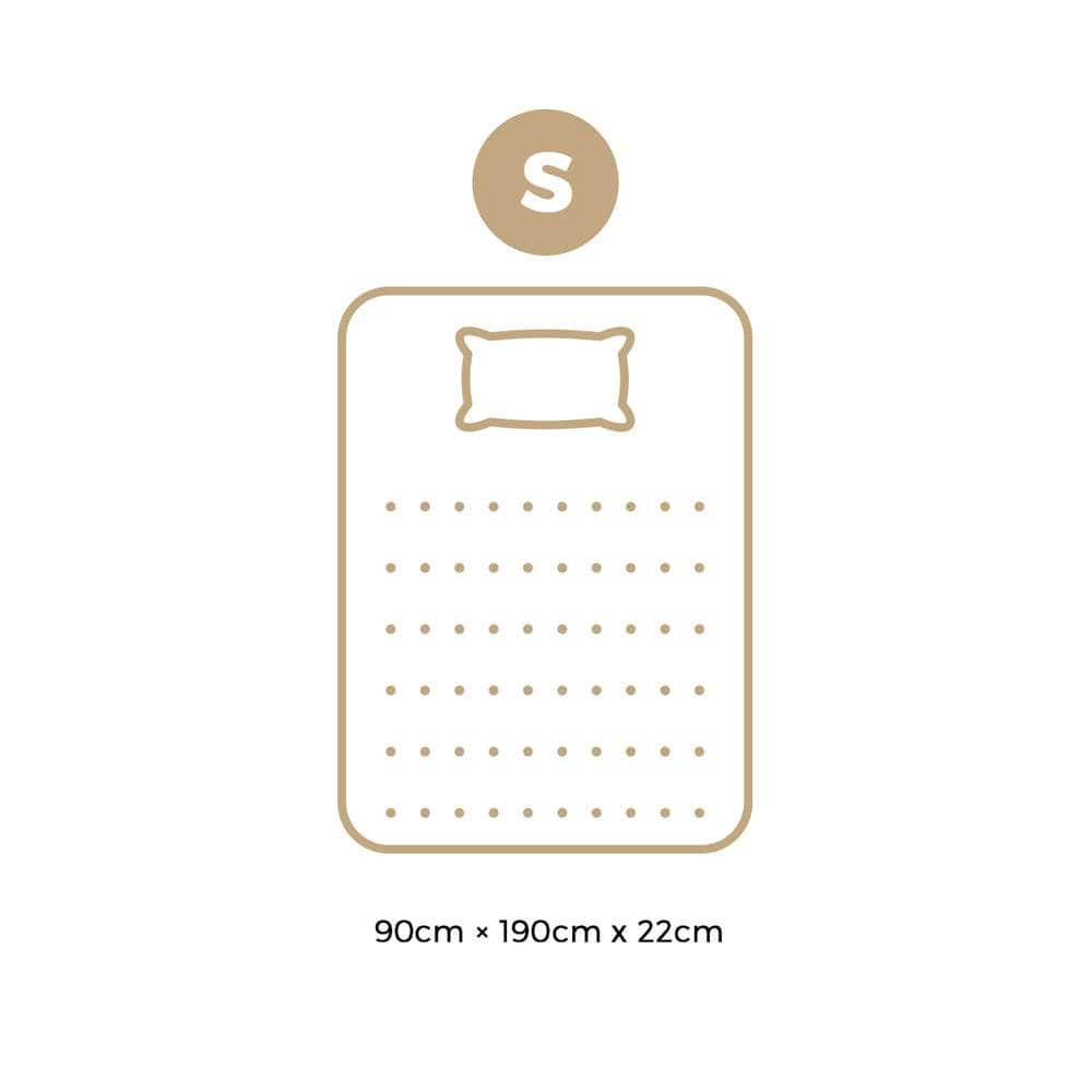 Simple Deals Mattress Bed Mattress 3D Mesh Fabric Firm Foam Spring 22cm 7 zone D/Q/KS/S