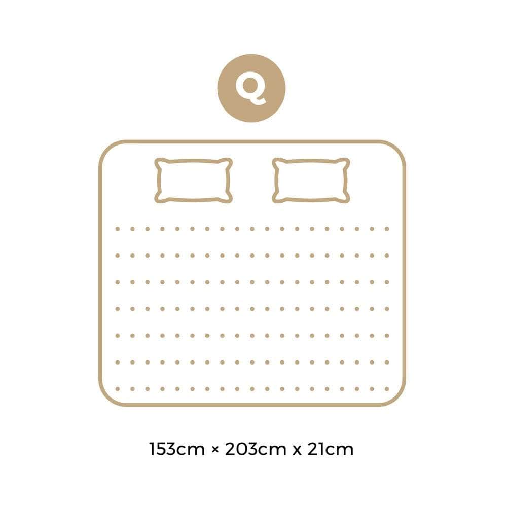 Simple Deals Mattress Breathable Luxury Bonnell Spring Foam Medium 21cm Q/Ks