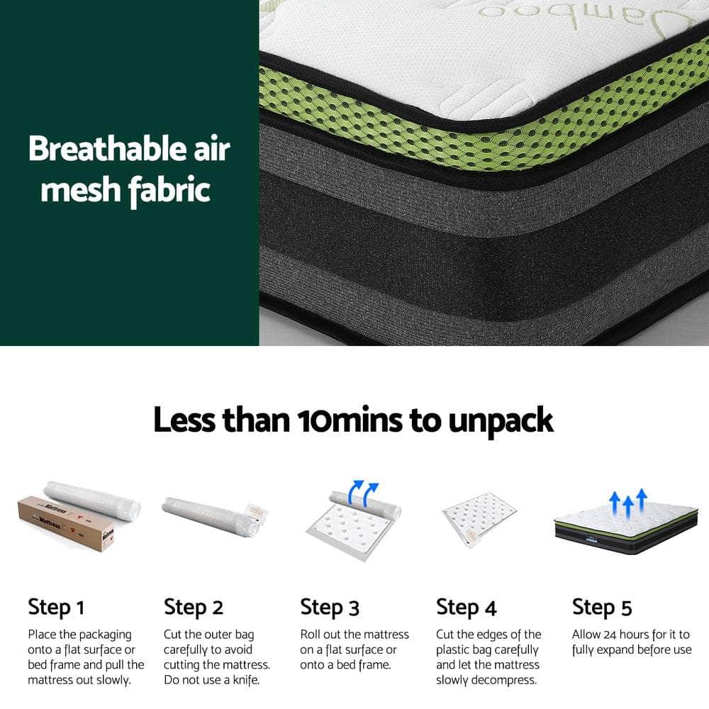 Simple Deals Mattress Cool Gel Foam 30cm Double