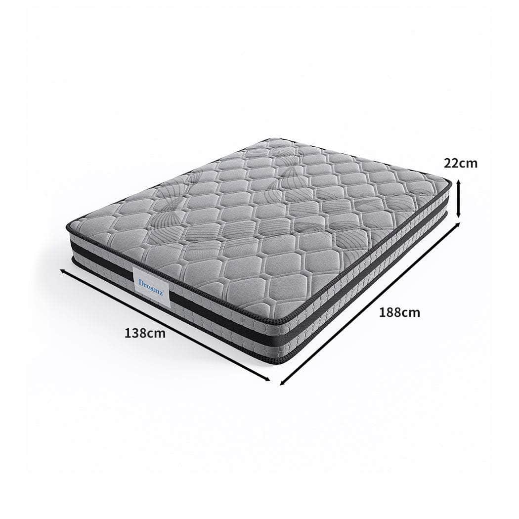 Simple Deals Mattress Spring Foam Medium Firm All Size 22CM Dark Grey  Q/D/KS