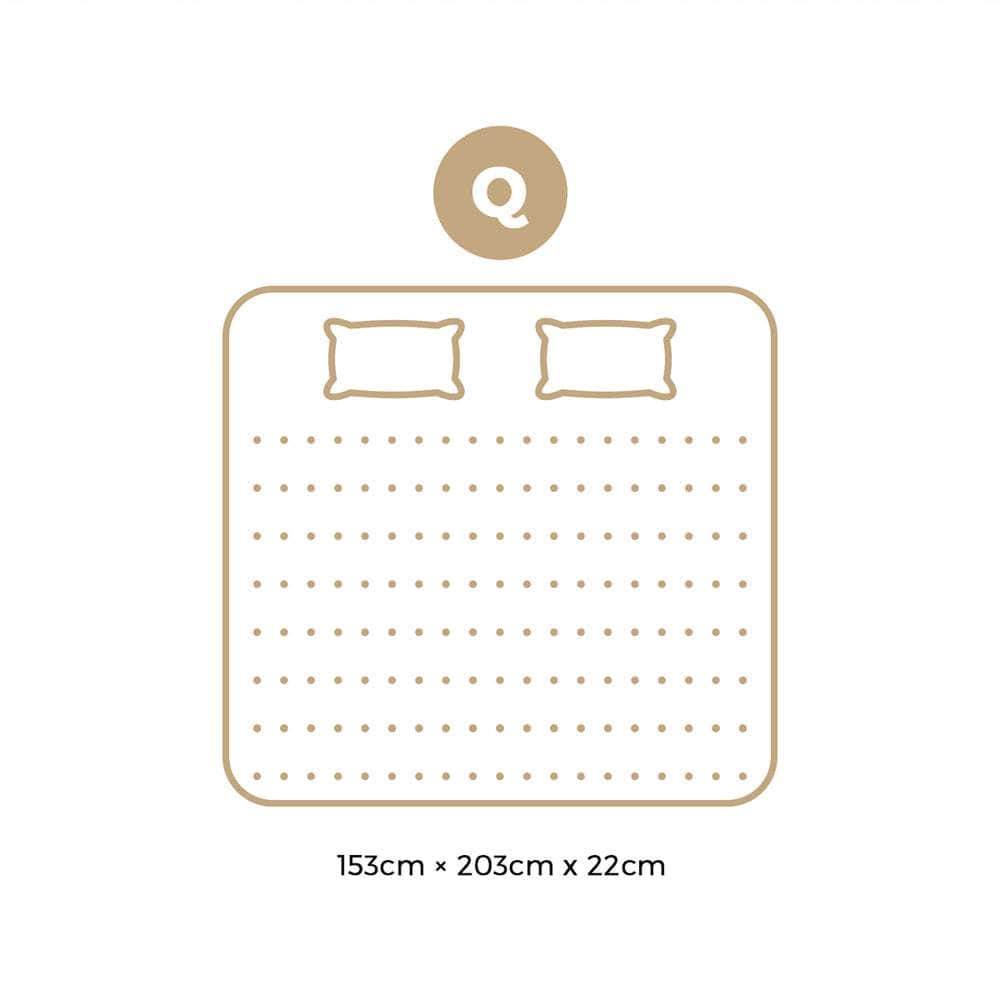 Simple Deals Mattress Tight Top Cool Gel Foam Pocket Spring 22cm