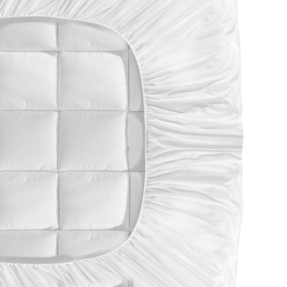 Simple Deals Mattress Topper Microfibre Pillowtop Protector Underlay Pad Single/Double/King