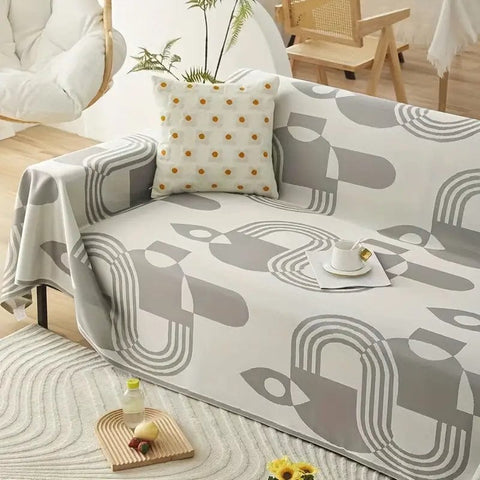 Simple Modern Sofa Cover for Dustproof and Cooling in Bedroom or Living Room