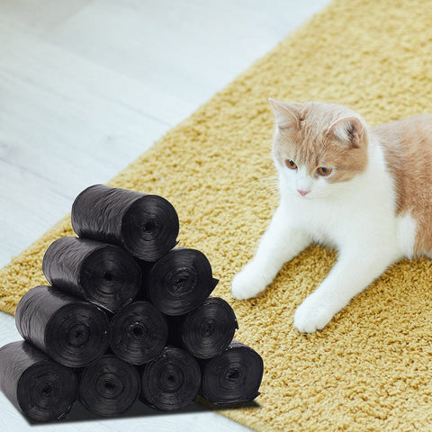 Simplify Maintenance: 10 Rolls of Waste Bag Replacement for Your Automatic Cat Litter Box