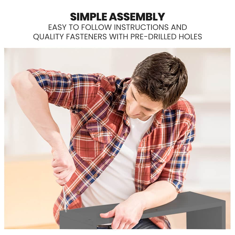 Single Bunk Bed Frame Solid Pine 2-In-1 Modular Design Convert To 2