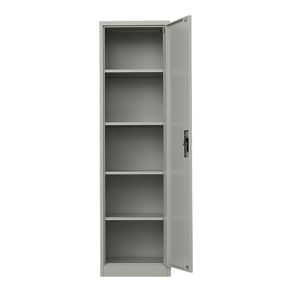 Single-Door Metal Tall Storage Cabinet For Home Office Or Gym