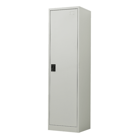 Single-Door Metal Tall Storage Cabinet For Home Office Or Gym
