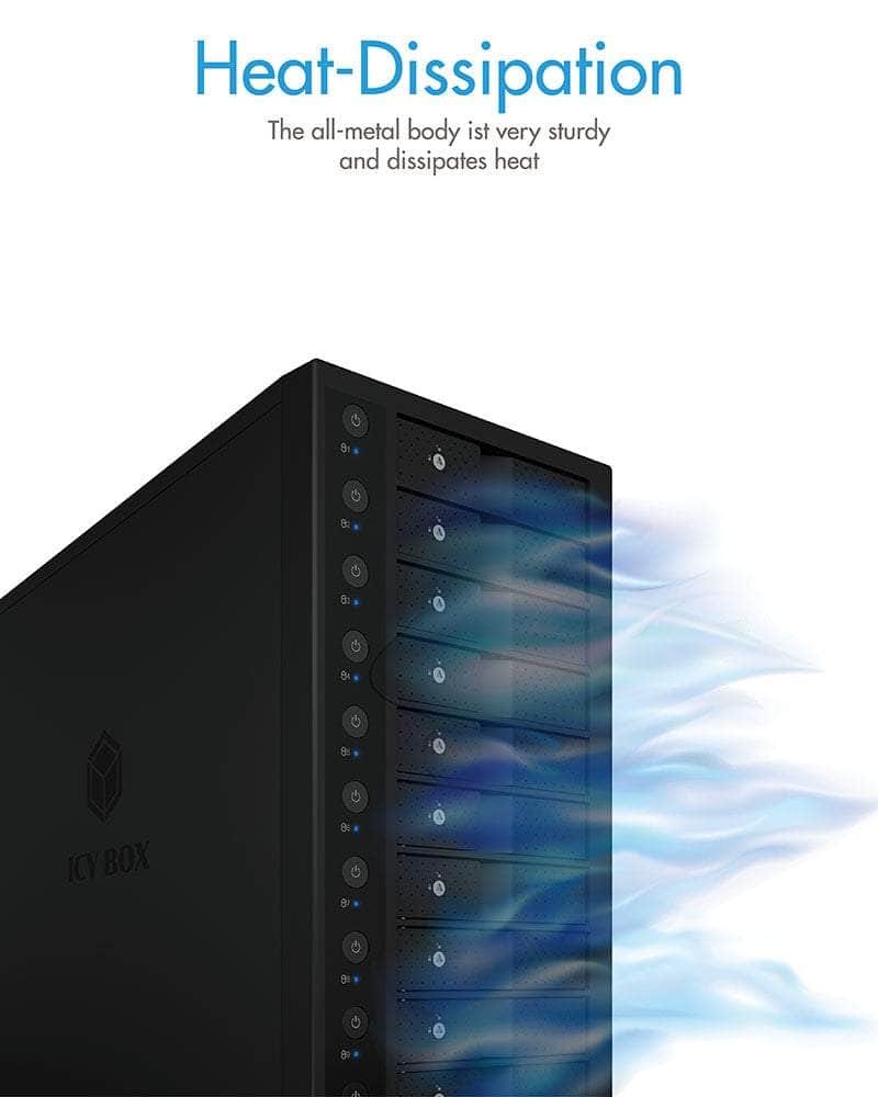 Single Enclosure For 10X Hdd With Usb 3.1 (Gen 2) Type-C