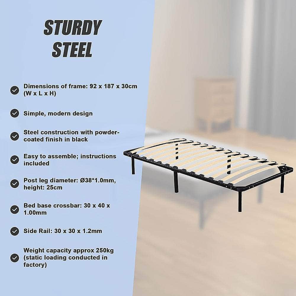 Single Metal Bed Frame - Bedroom Furniture