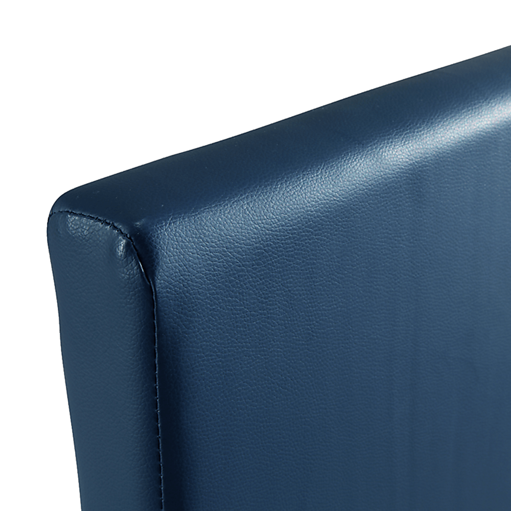 Single Pu Leather Bed Frame Blue