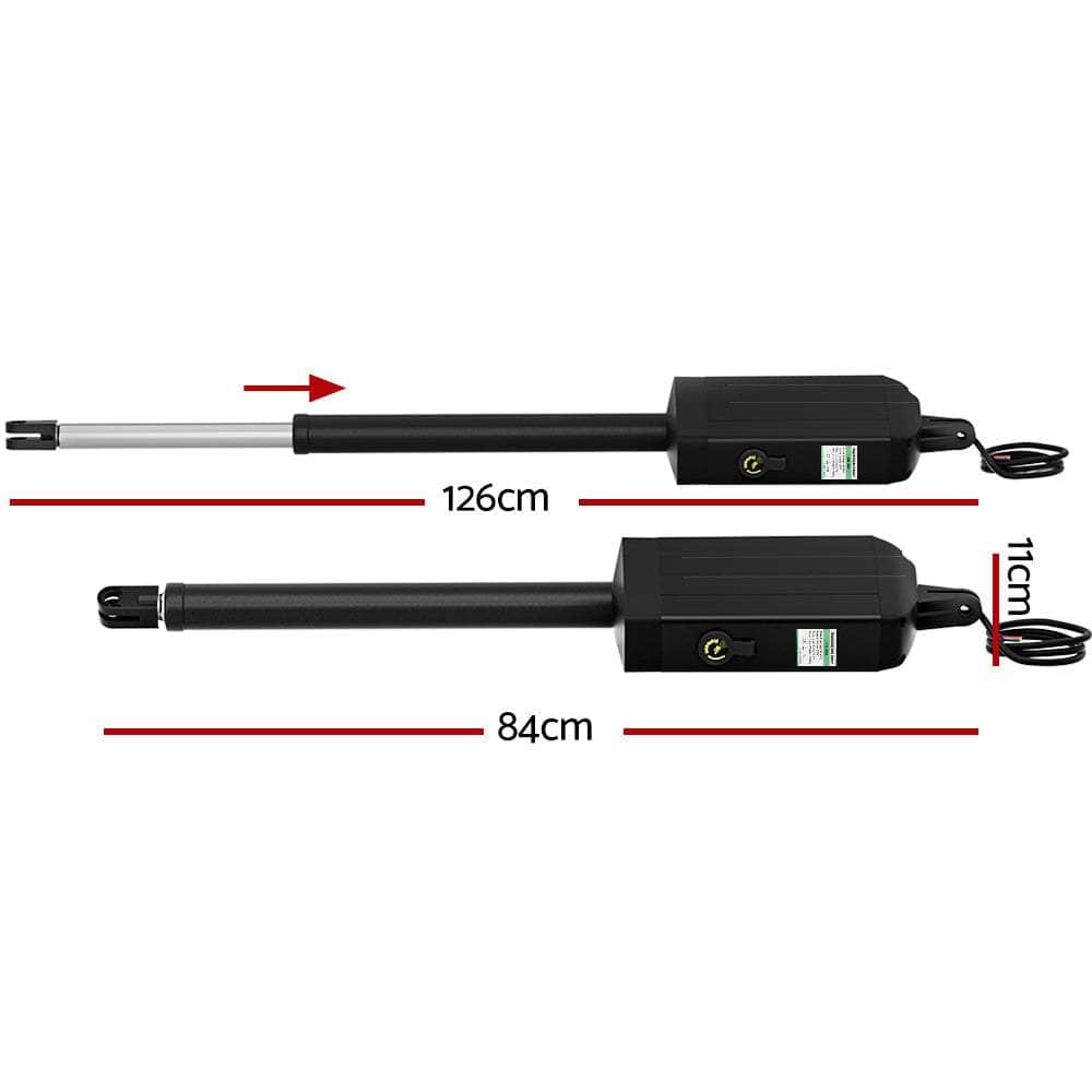 Single Swing Gate Opener 40W Full Solar Power Automatic 300Kg 5M