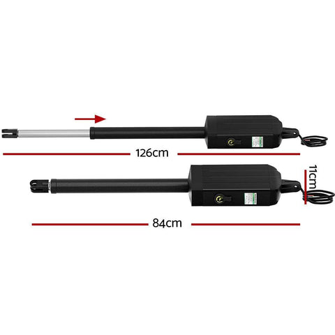 Single Swing Gate Opener 40W Full Solar Power Automatic 300Kg 5M