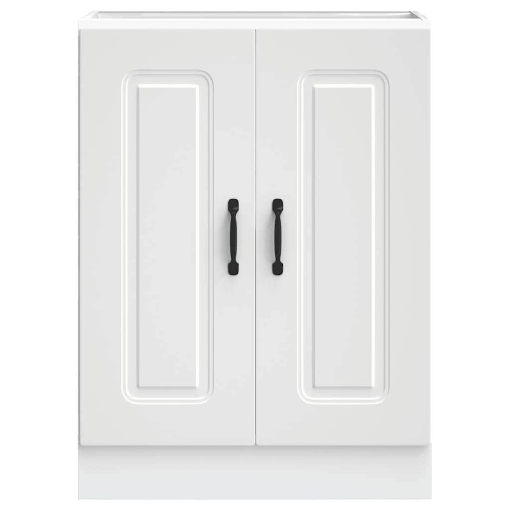 Sink Base Cabinet Kalmar White - Engineered Wood