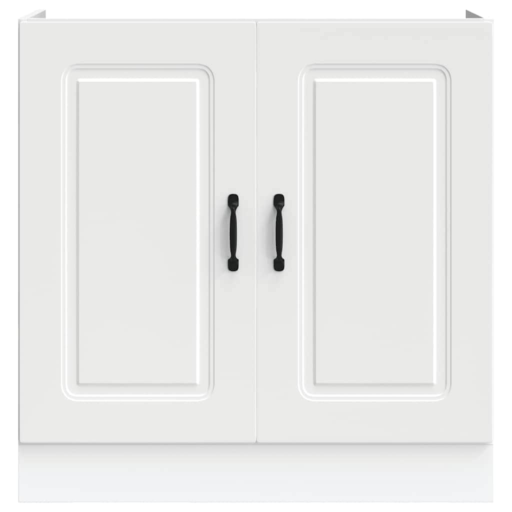 Sink Base Cabinet Kalmar White Engineered Wood