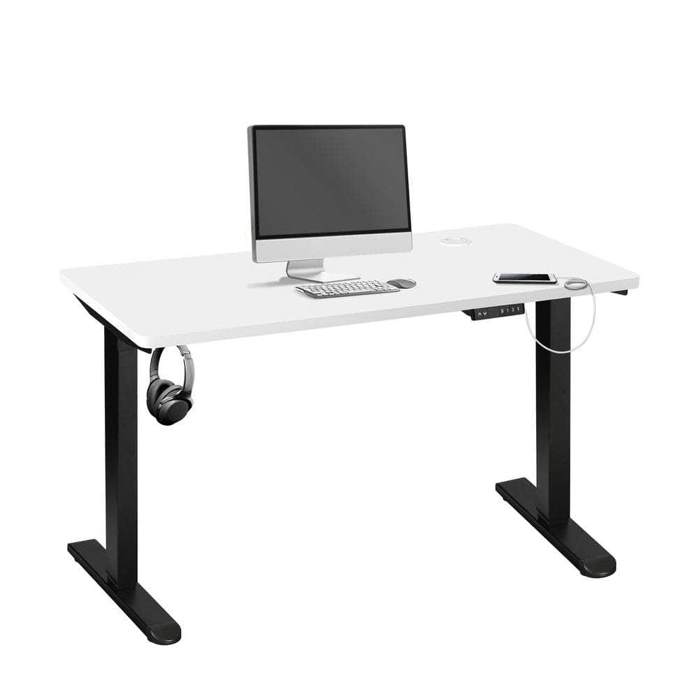 Sit Stand Desk Motorised Adjustable 160cm Black&Oak
