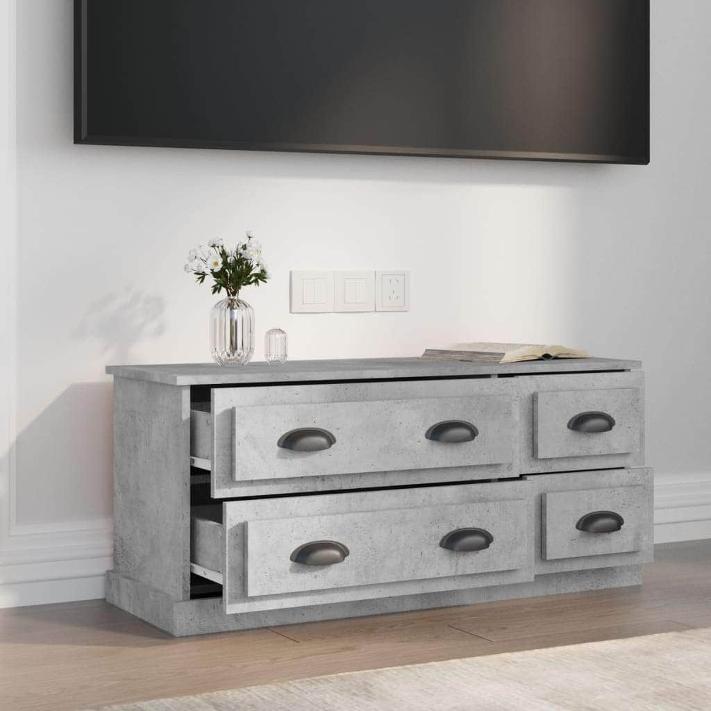 Sleek and Chic: White Engineered Wood TV Cabinet