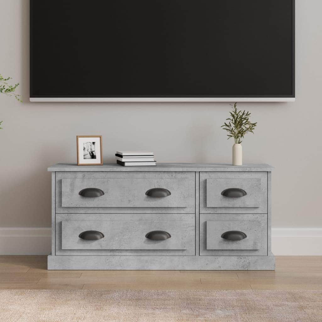 Sleek and Chic: White Engineered Wood TV Cabinet