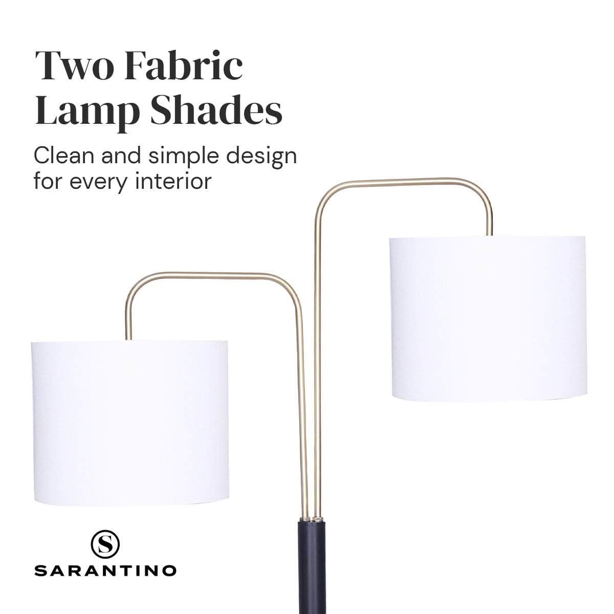 Sleek and Stylish: Black Metal Task Floor Lamp