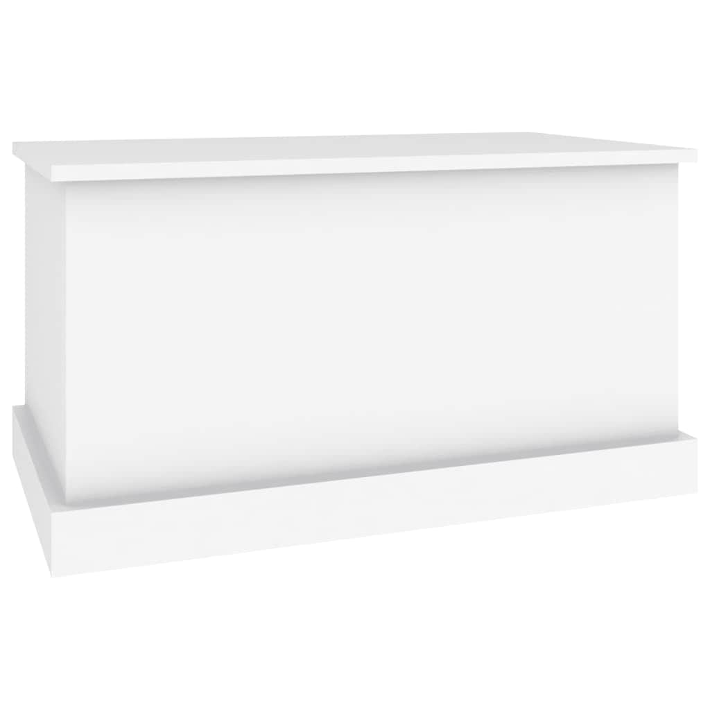 Sleek and Stylish: Engineered Wood Storage Box in White Finish