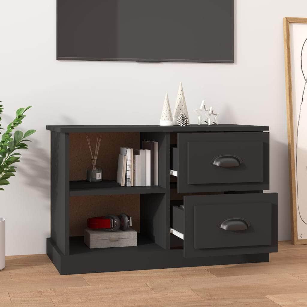 Sleek and Stylish Engineered Wood TV Stand in White Finish