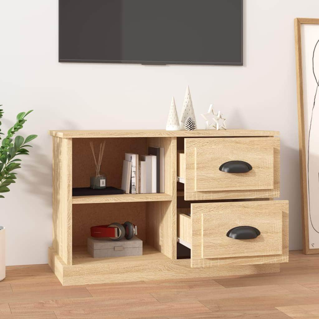 Sleek and Stylish Engineered Wood TV Stand in White Finish