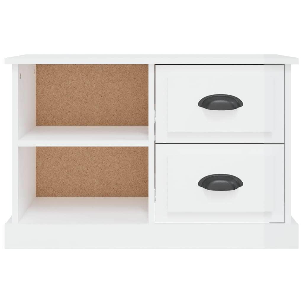 Sleek and Stylish Engineered Wood TV Stand in White Finish