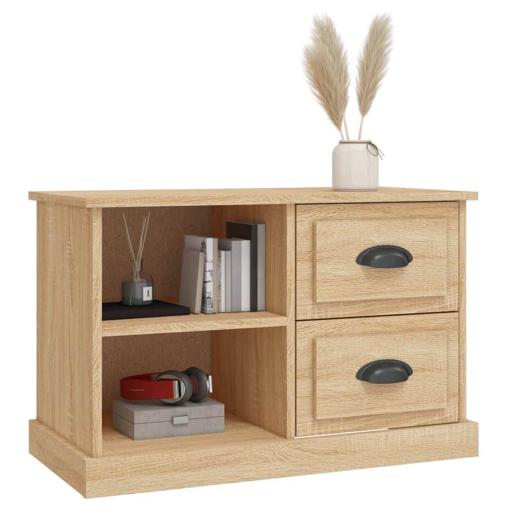 Sleek and Stylish Engineered Wood TV Stand in White Finish