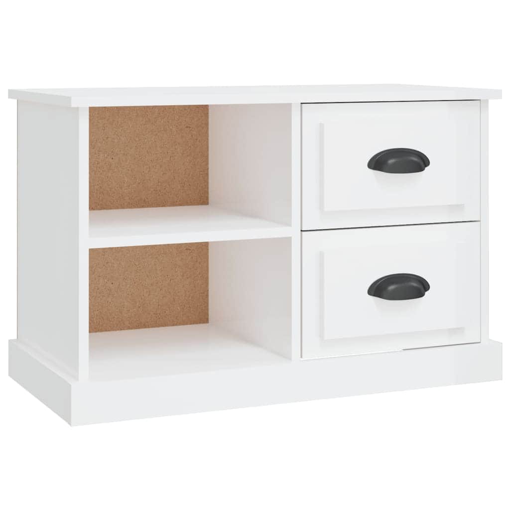 Sleek and Stylish Engineered Wood TV Stand in White Finish