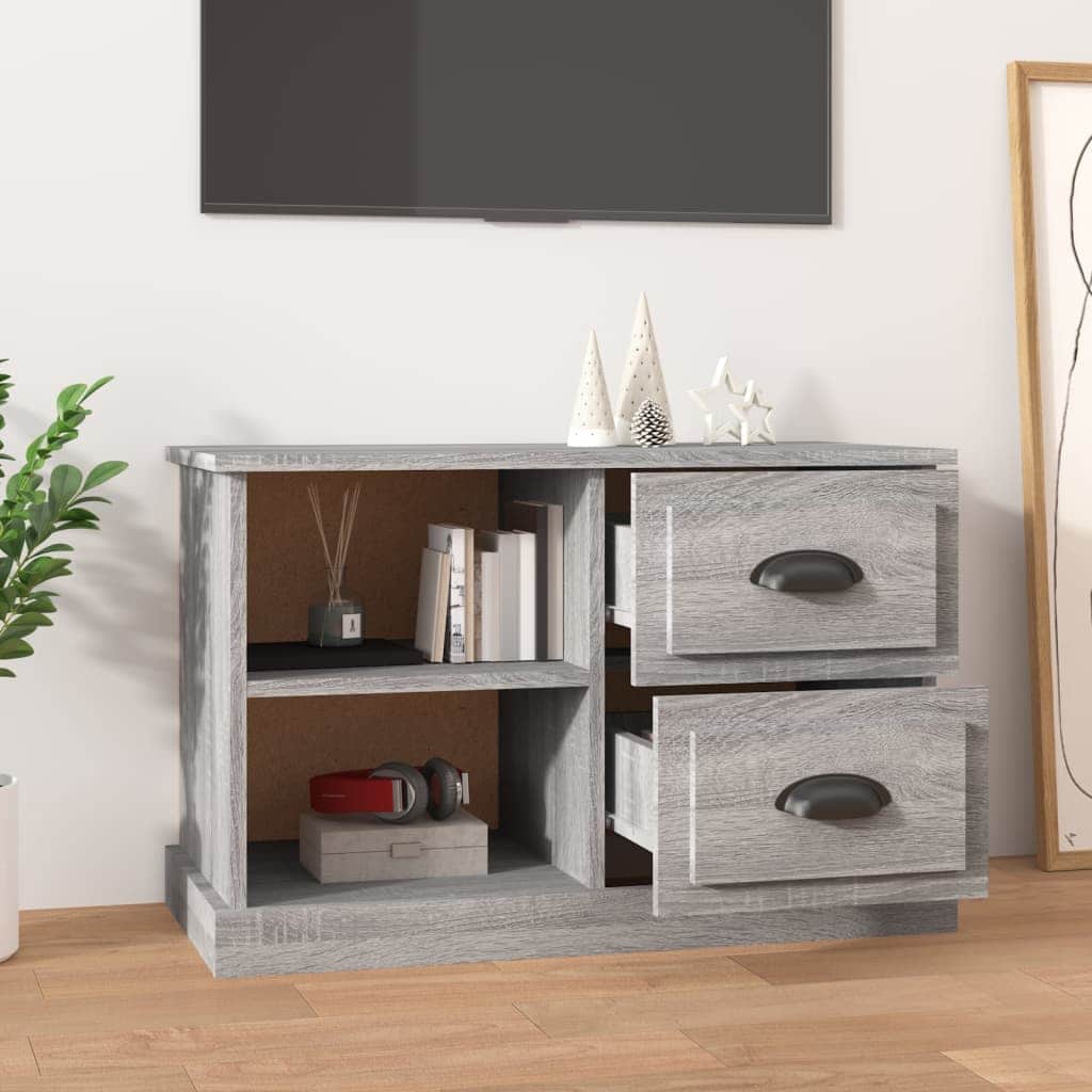 Sleek and Stylish Engineered Wood TV Stand in White Finish