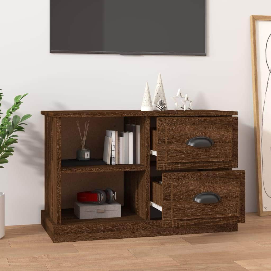 Sleek and Stylish Engineered Wood TV Stand in White Finish